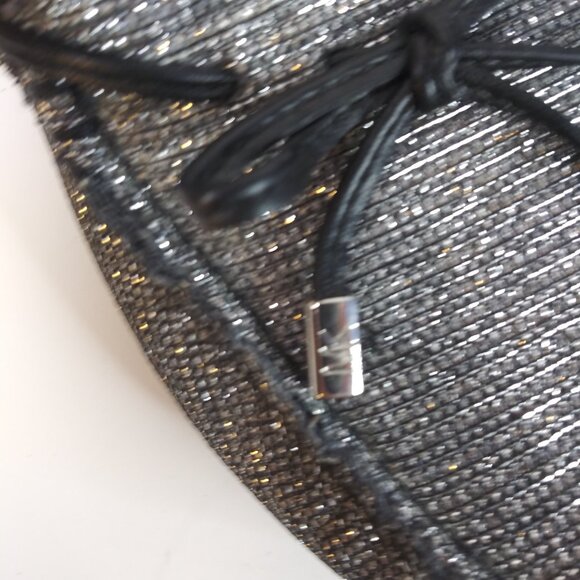 MICHAEL Michael Kors Sutton Moccasin Loafer Lamb Fur Glitter Chain Size 8 - Picture 7 of 8